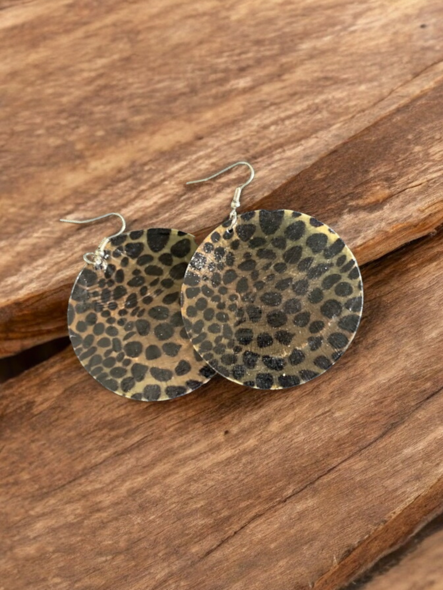 Cheetah print earrings