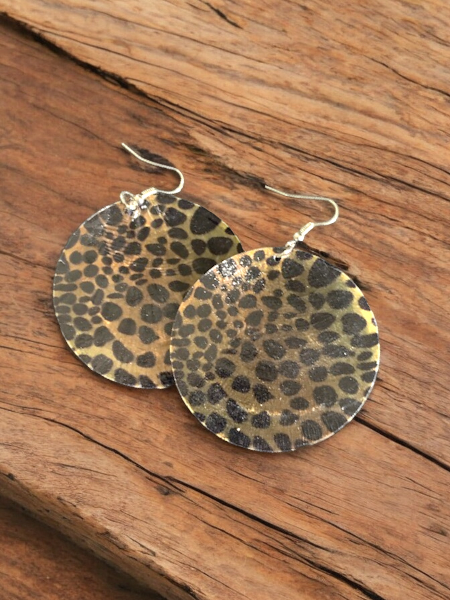 Cheetah print earrings