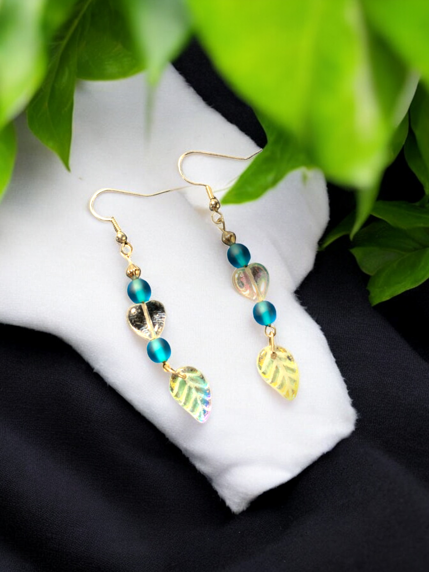 Teal color earrings