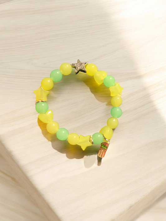 Girls' yellow glow bracelet