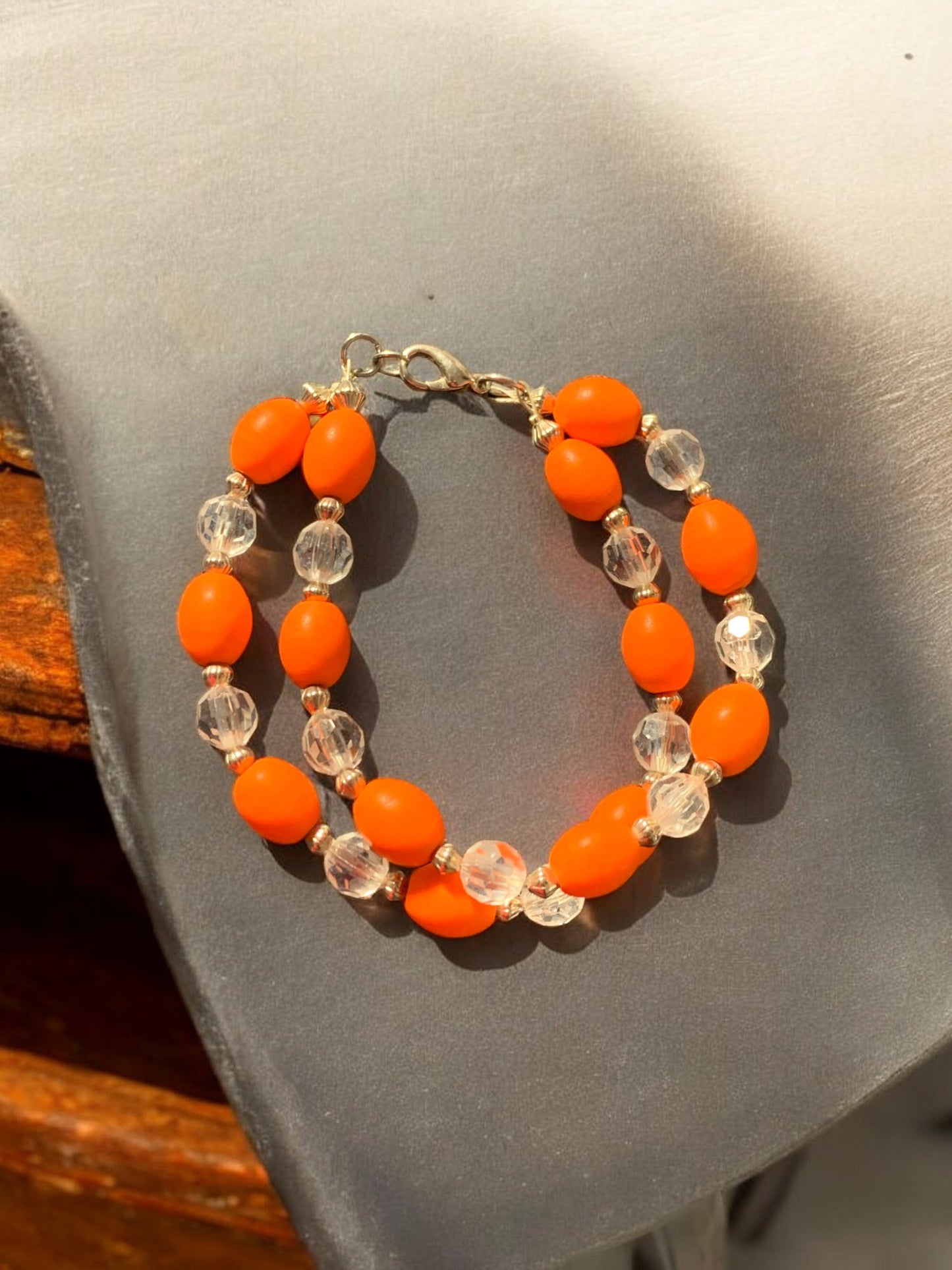 Orange double bracelet