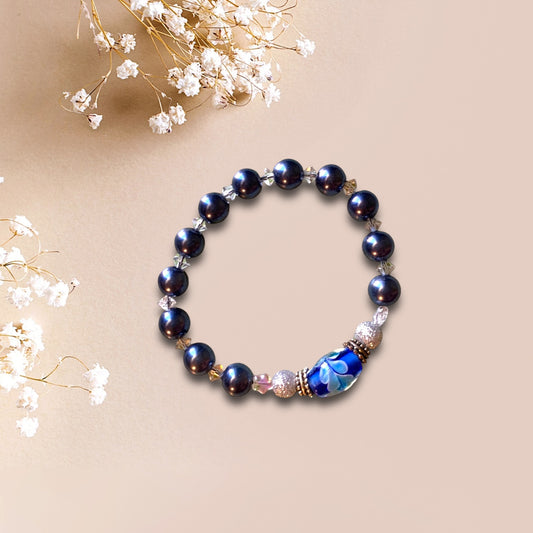 Blue Pearl Bracelet