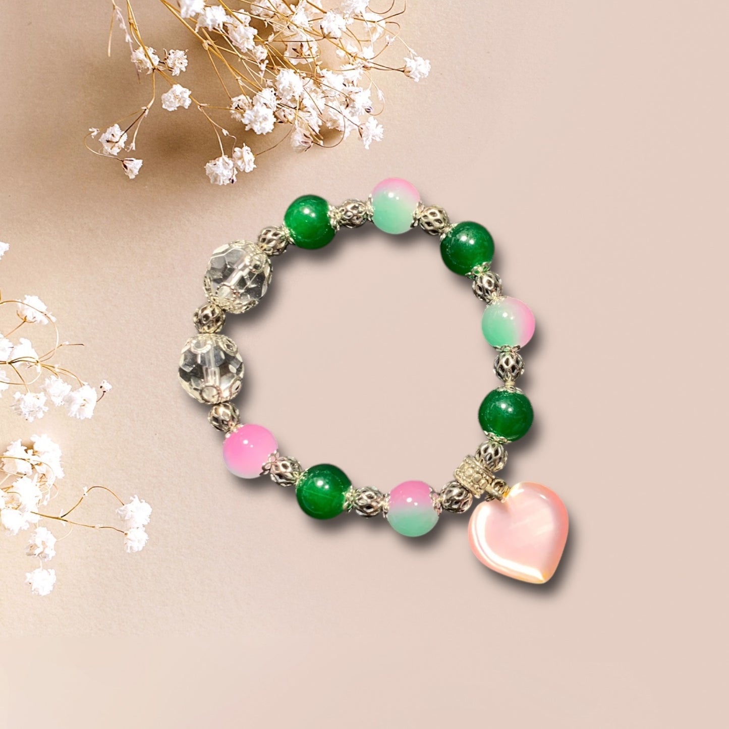 Pink Heart Bracelet