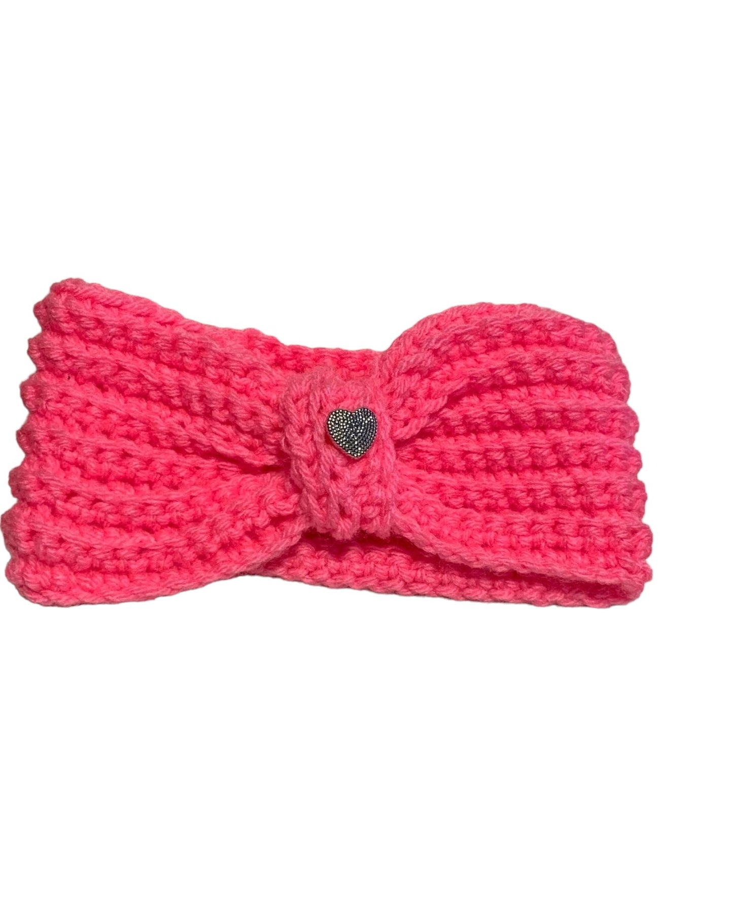 Girl's hot pink ear warmer headband