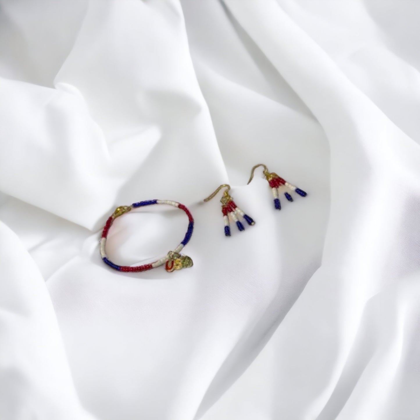 Patriotic bracelet set (gold or silver color)