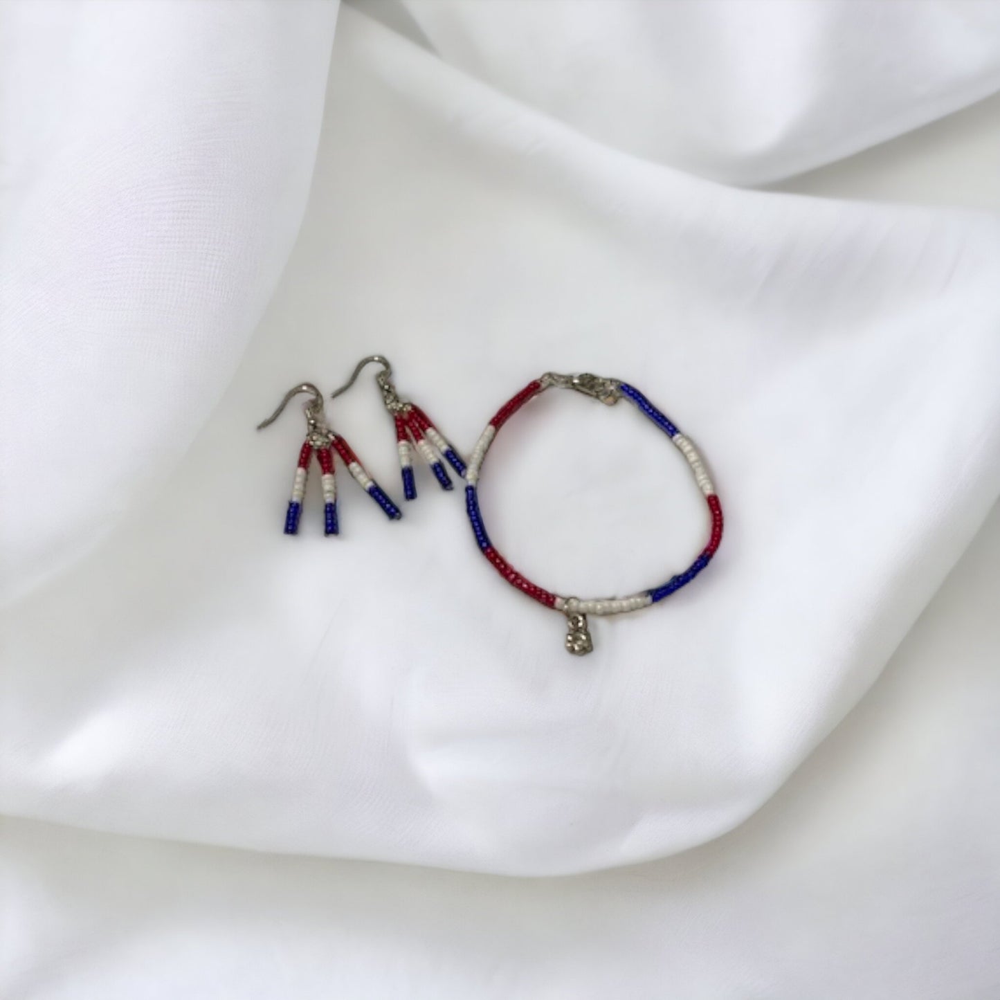 Patriotic bracelet set (gold or silver color)