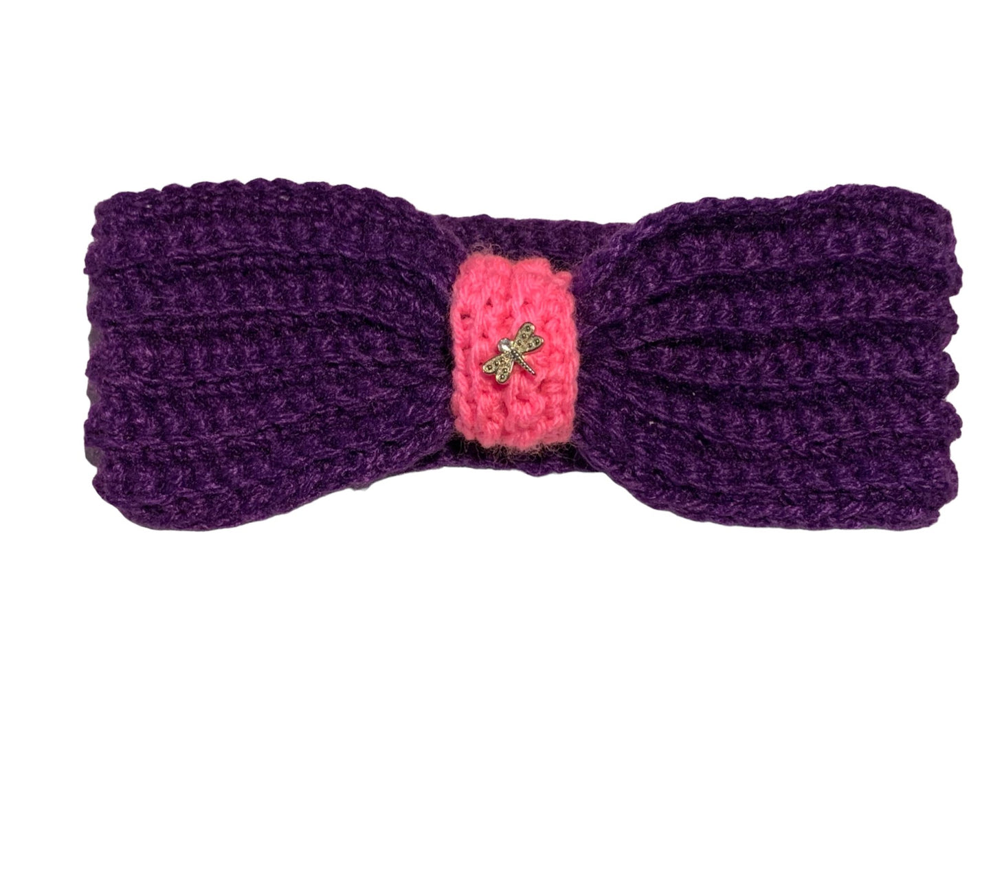 Pink- purple ear warmer headband