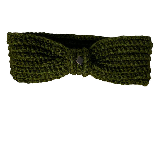 Military green ear warmer headband