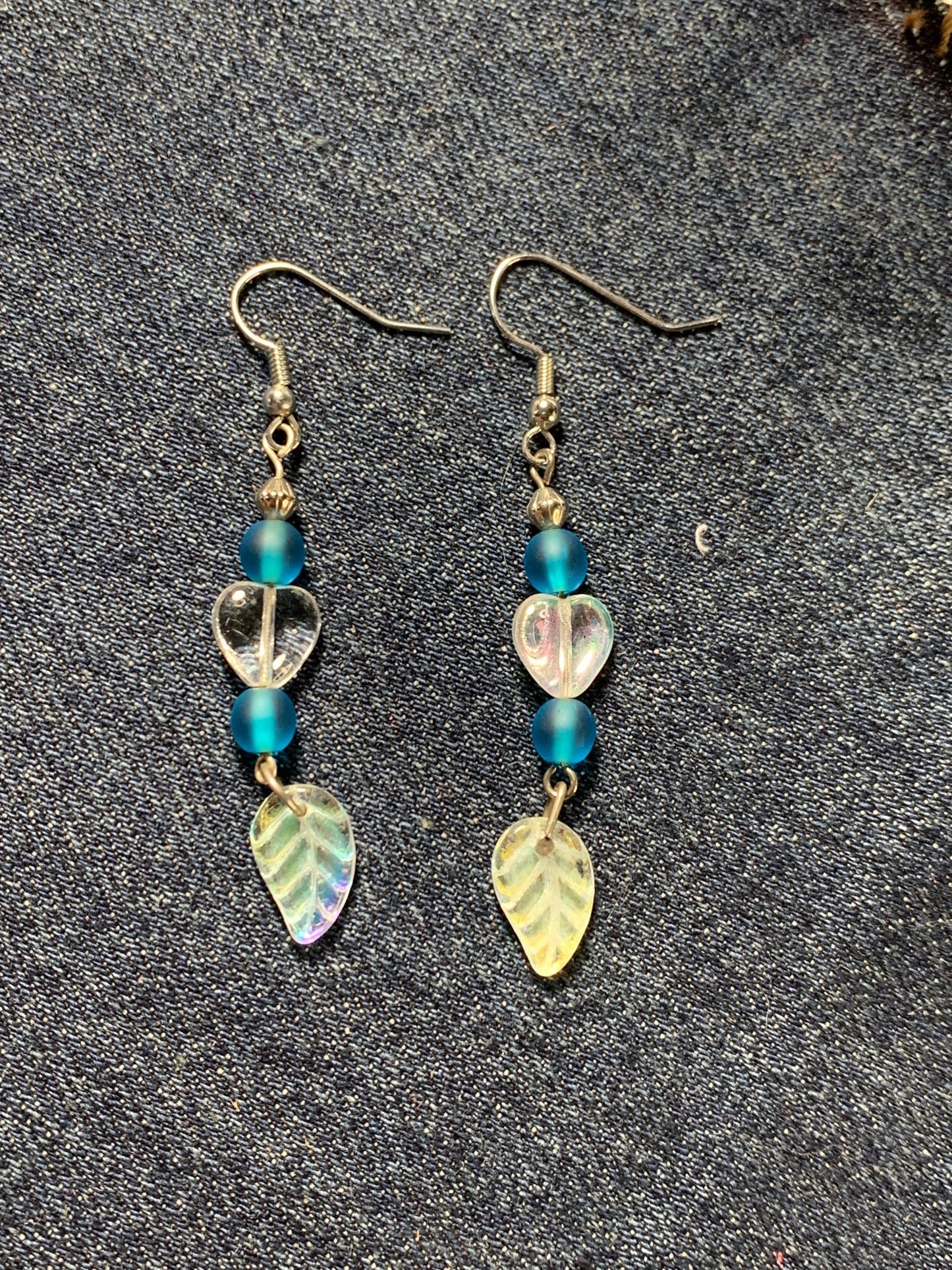 Teal color earrings