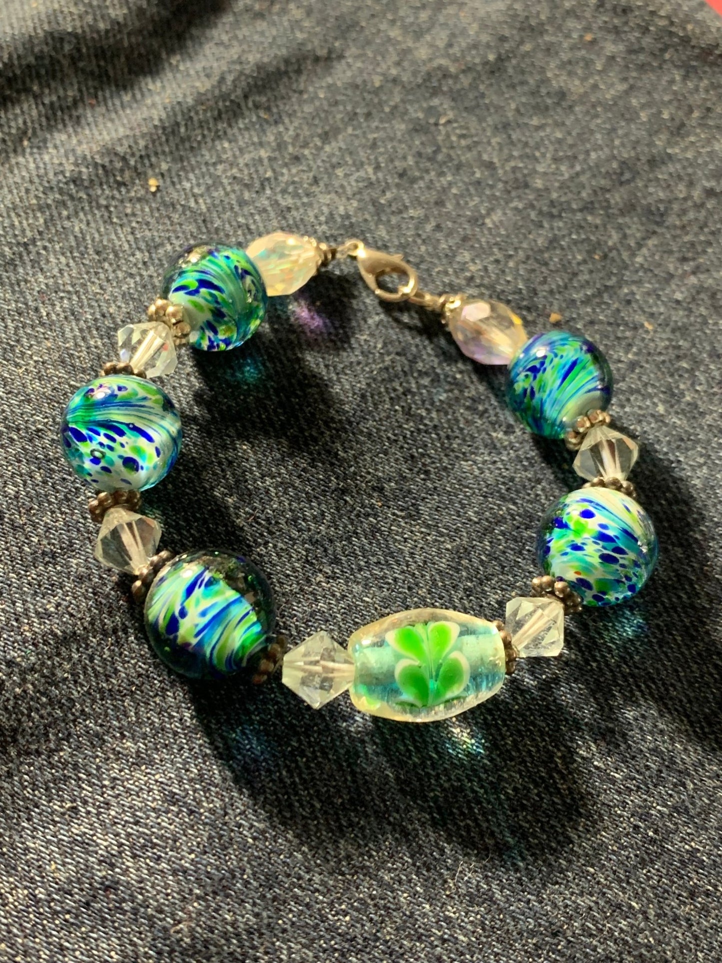 Ocean green women bracelet