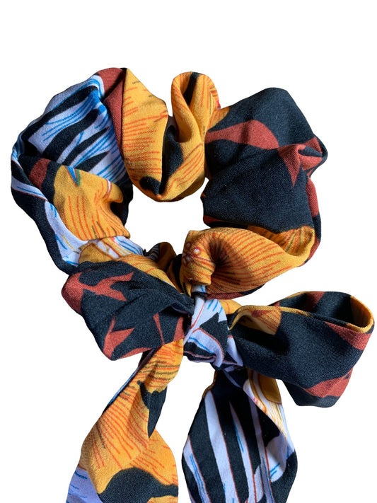 Hair scarf scrunchie-Black